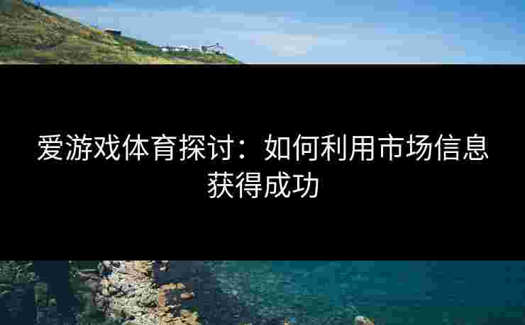 爱游戏体育探讨：如何利用市场信息获得成功